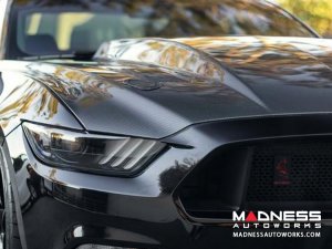 Ford Mustang Double Sided Cowl hood - Carbon Fiber - (2015-2017)